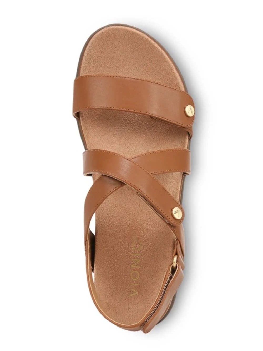 NWT Vionic Cypress Strappy Sandal in Tan Leather - 9.5M, Never Worn!